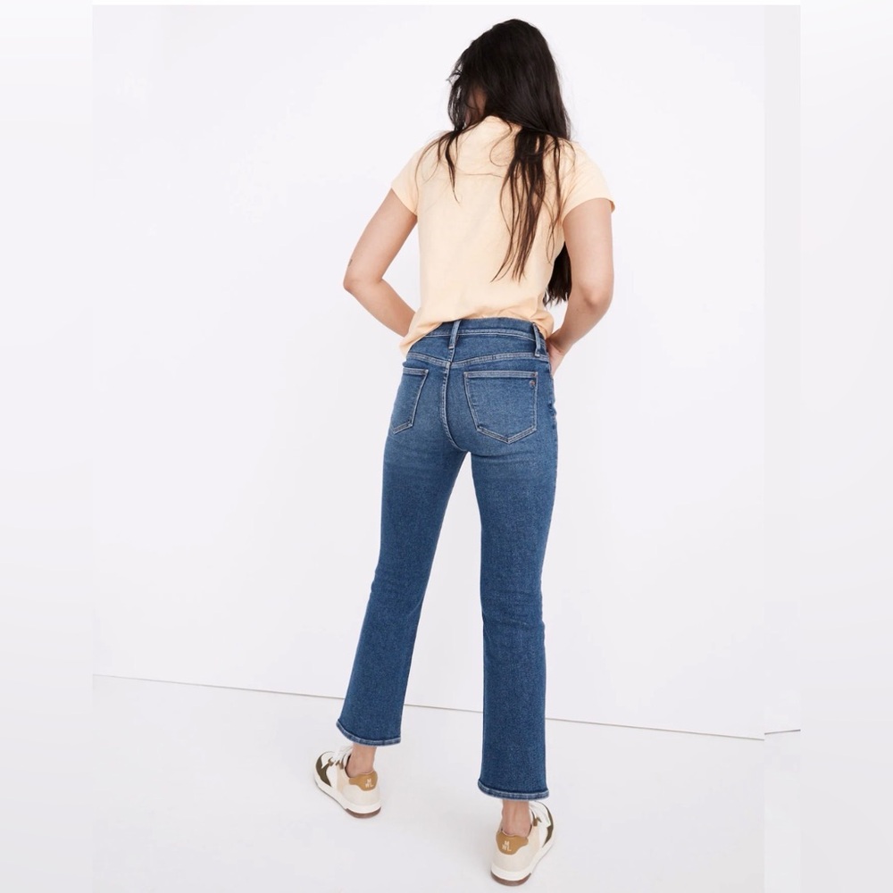 Madewell Cali-Demi Boot Jeans in Bodney Wash High Rise Blue Denim Size 25 - Picture 2 of 12